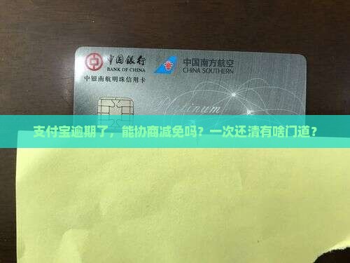 支付宝逾期协商减免一次性还款