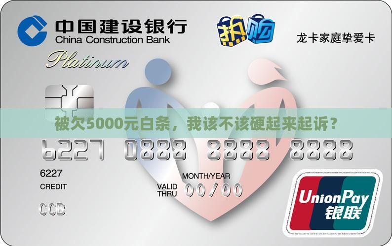 欠白条5000元有必要起诉我吗