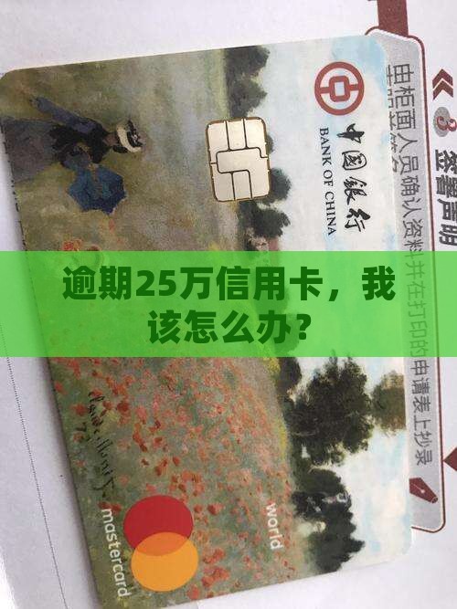 25万信用卡逾期会怎样