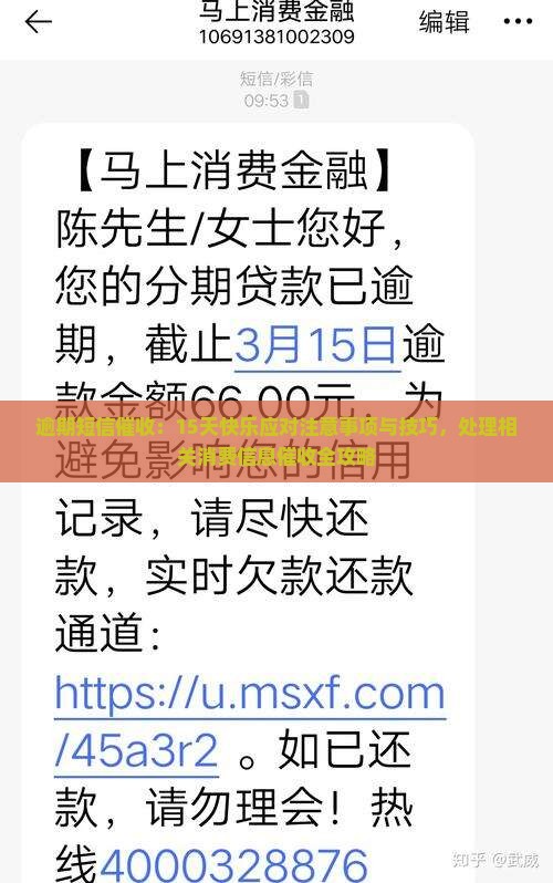 逾期15天短信催收的注意事项与技巧