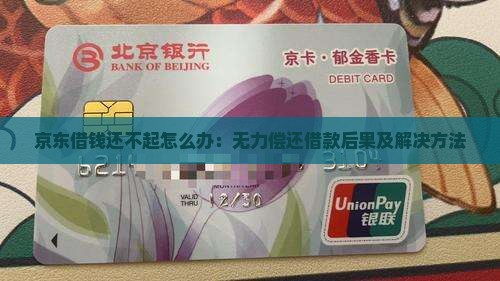 京东借钱还不起怎么办