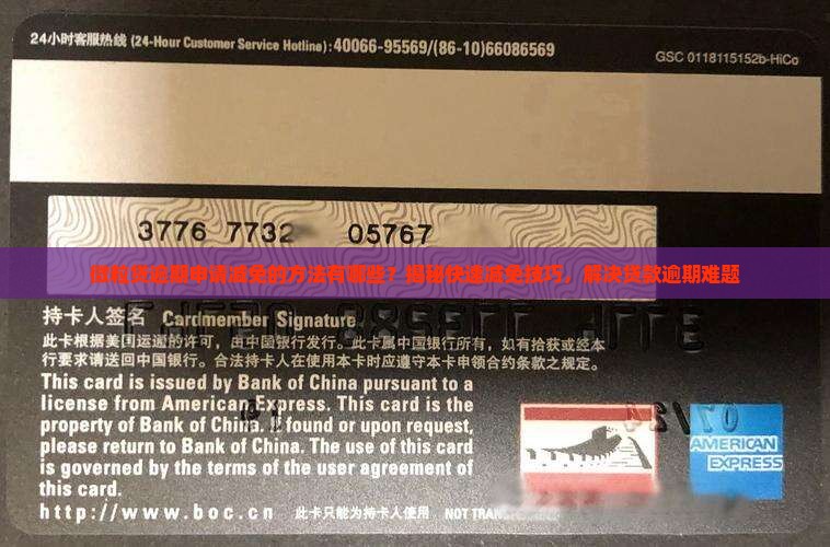 小额贷款逾期申请减免的方法有哪些