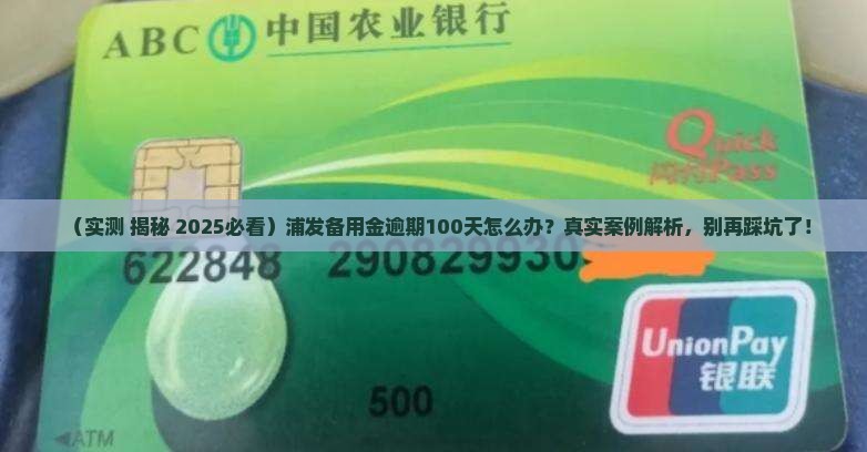 浦发备用金逾期100天会怎样处理