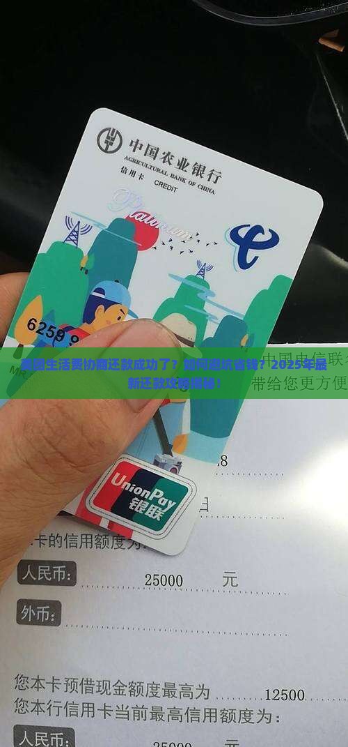 美团生活费协商还款成功了
