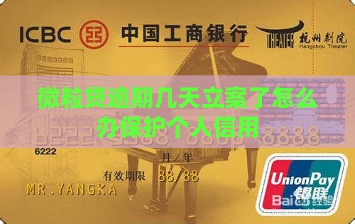 微粒贷逾期几天立案了怎么办保护个人信用