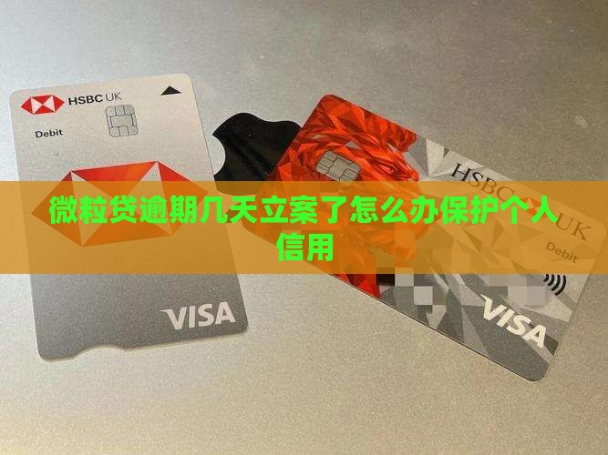 微粒贷逾期几天立案了怎么办保护个人信用