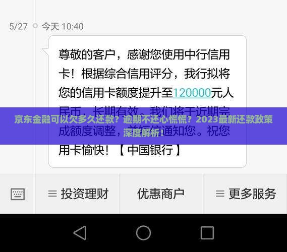 京东金融可以欠多久还款