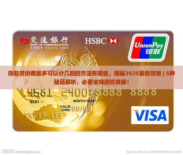 微粒贷协商最多可以分几期的方法有哪些