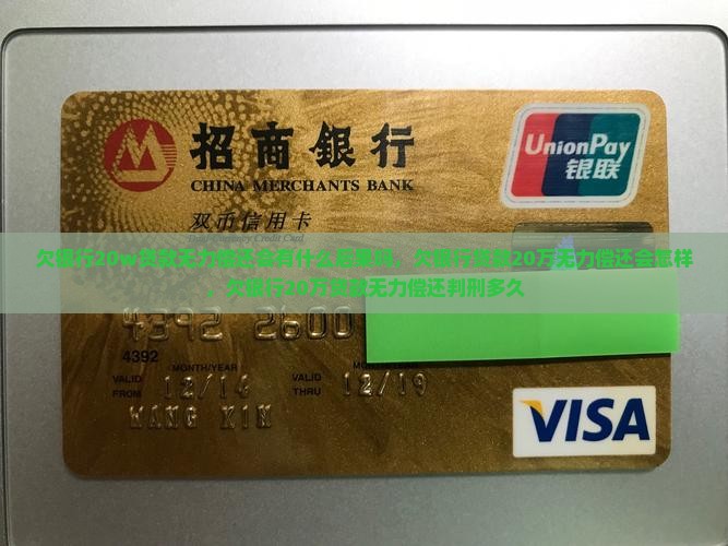 欠银行20w贷款无力偿还会有什么后果