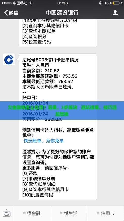 欠招联金融钱怎么处理