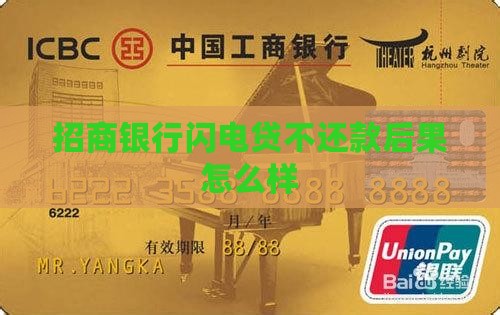 招商银行闪电贷不还款后果怎么样