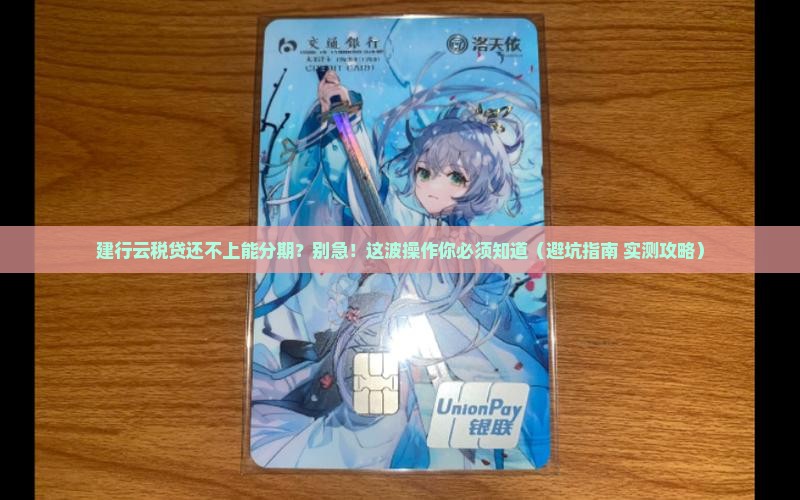 建行云税贷还不上可以分期吗