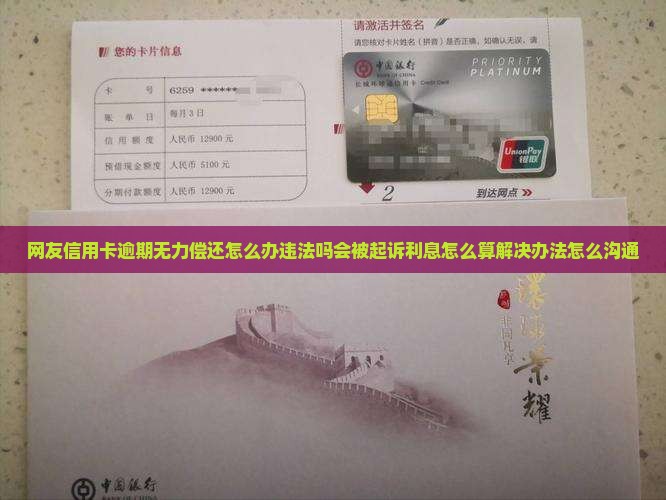 网友信用卡逾期无力偿还