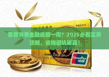 蒙商消费金融逾期一周