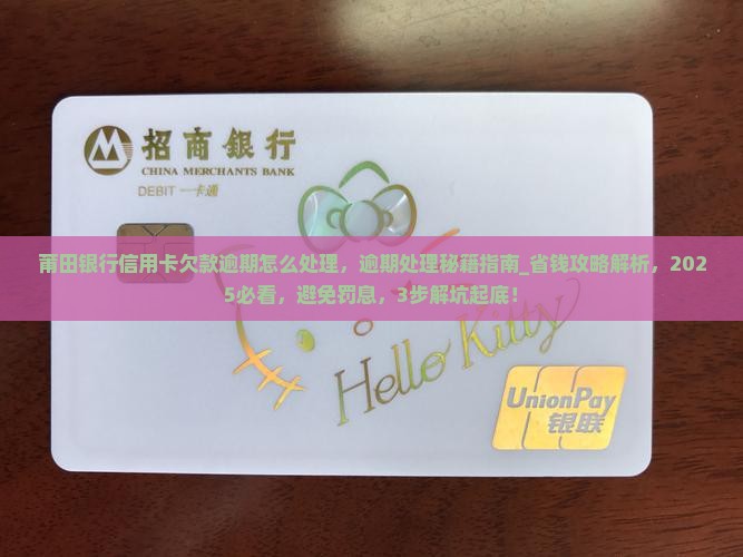 莆田银行信用卡欠款逾期怎么处理