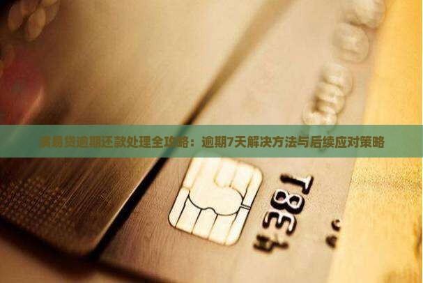 满易贷逾期还款处理全攻略：逾期7天解决方法与后续应对策略