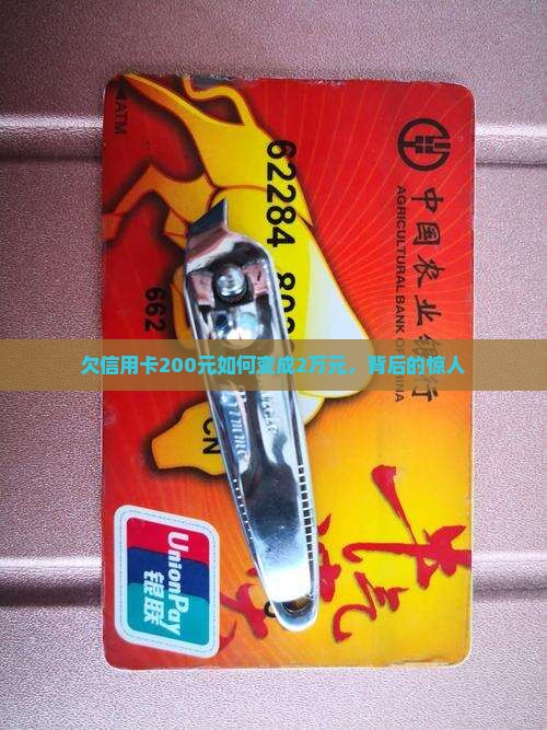 欠信用卡200元如何变成2万元，背后的惊人