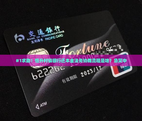 恒升村镇银行只还本金法务协商如何进行