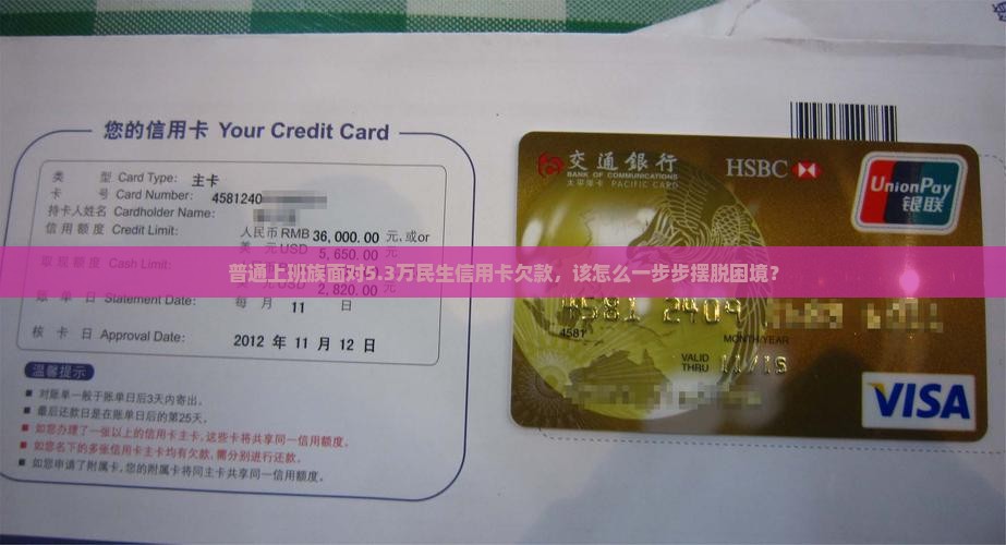 民生信用卡欠款5万3本金怎么办