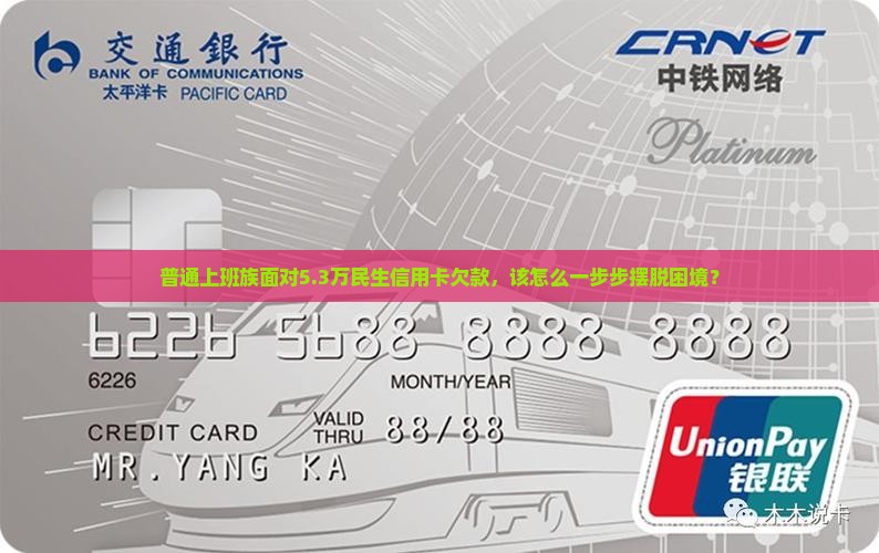 民生信用卡欠款5万3本金怎么办