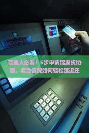 如何申请锦囊贷协商延迟还款