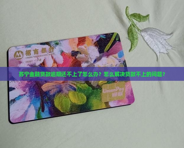 苏宁金融还不上钱了怎么办