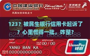 民生银行信用卡怎么起诉我