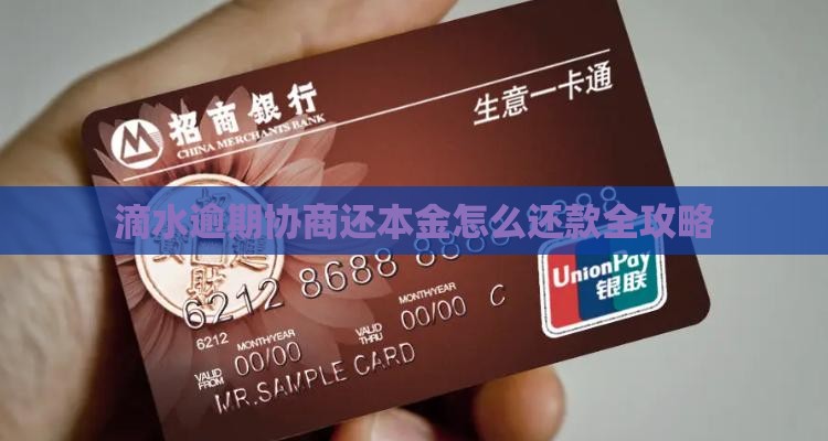 滴水贷协商还本金怎么还款 滴水贷协商还本金怎么还款