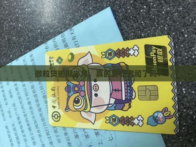 微粒贷逾期半月要起诉吗