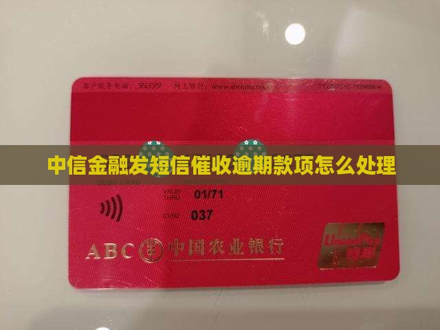 中信金融发短信催收逾期款项怎么办