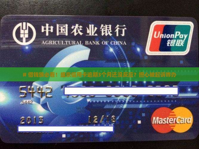 盛京信用卡逾期多久会收到法院起诉
