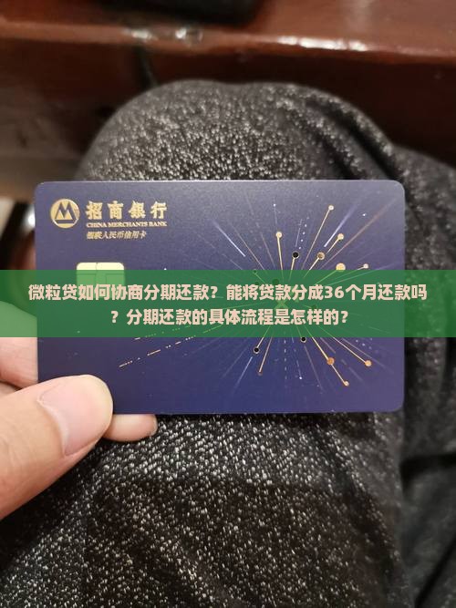 微粒贷协商分期36个月还款计划
