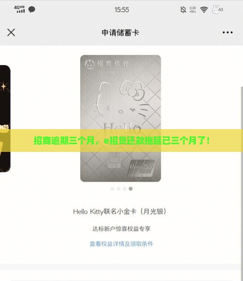 招商e招贷逾期3个月了