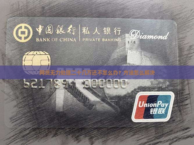 二十几万网贷还不起怎么办