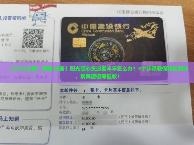 阳光随心贷逾期半年如何处理 阳光随心贷逾期半年如何处理