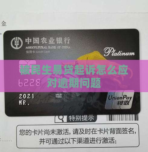 被民生易贷起诉怎么应对 被民生易贷起诉怎么应对