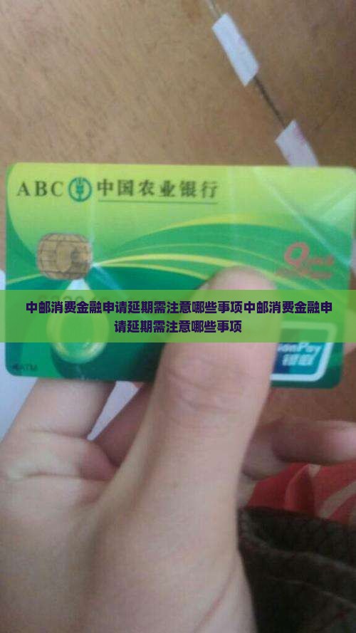 中邮消费金融申请延期需注意哪些事项