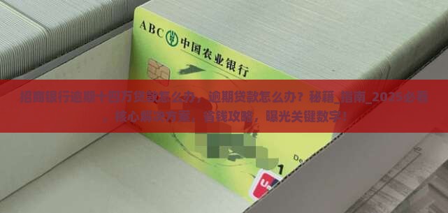 招商银行逾期十四万贷款怎么办