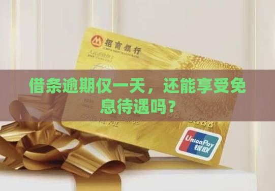 借条逾期仅一天，还能享受免息待遇吗？