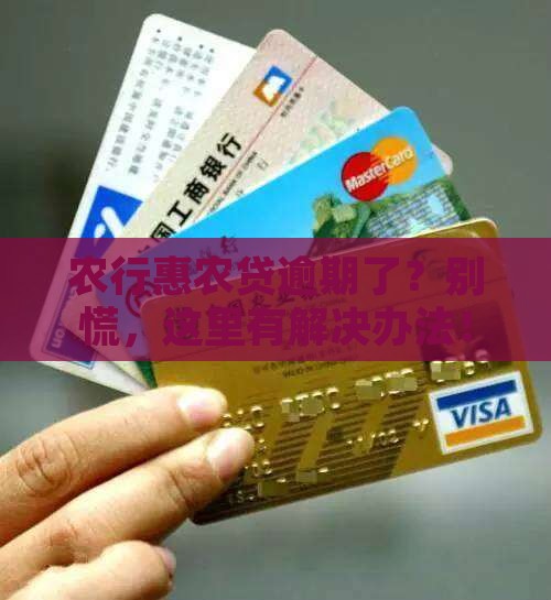 农行惠农贷逾期怎么办处理方式