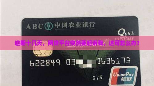 网贷逾期十几天说要起诉我