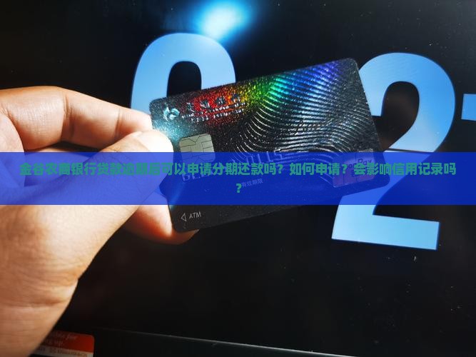 金谷农商银行贷款逾期可以申请分期还款吗