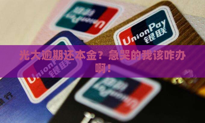 光大逾期还本金怎么办