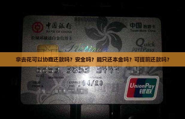 拿去花可以协商还款吗