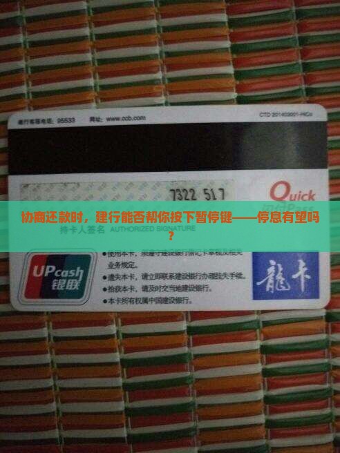 建行协商还款可以要求停息吗