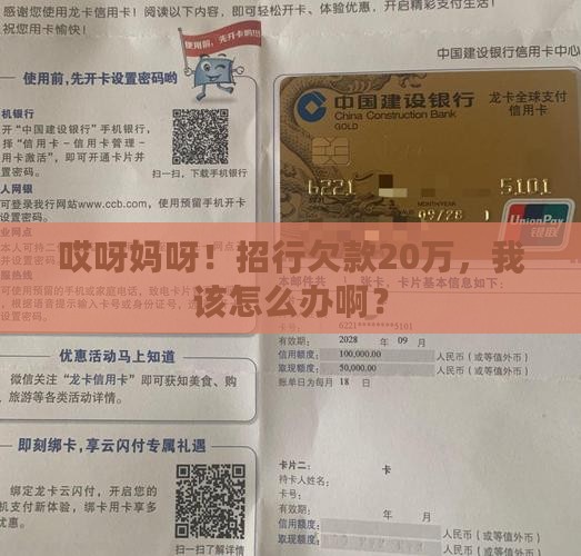 招商银行欠款20万如何解决