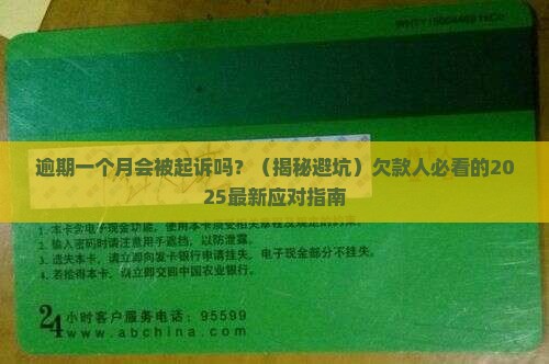 借钱平台逾期一个月会起诉吗