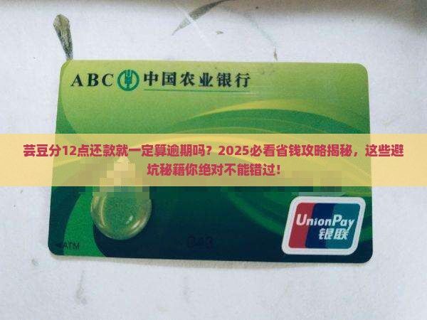 芸豆分12点还款算逾期吗需要注意哪些问题