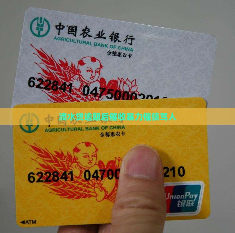 滴水贷逾期后催收骂人