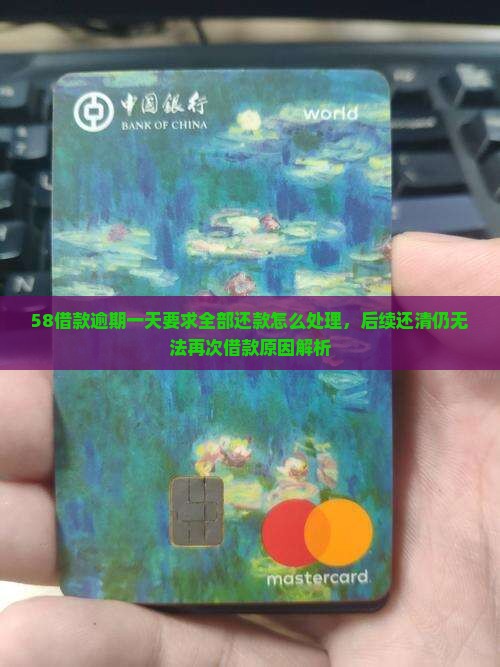 58借款逾期一天要求全部还款怎么处理，后续还清仍无法再次借款原因解析